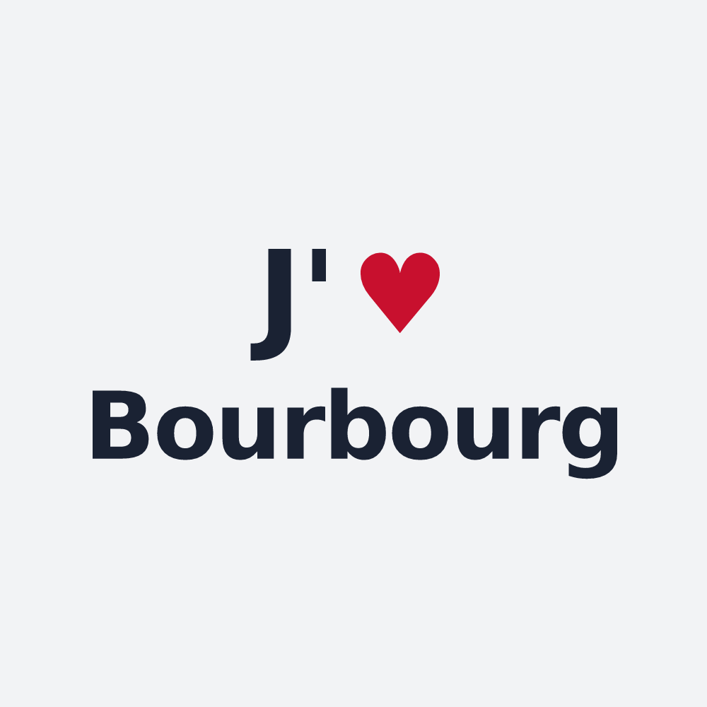 Poster personnalisé Bourbourg — design J'aime Bourbourg