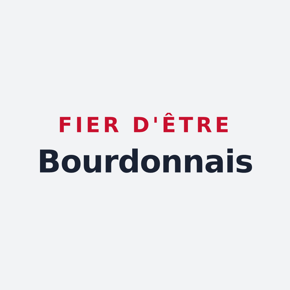 Poster « Fier d'être Bourdonnais » — design pour Bourdon