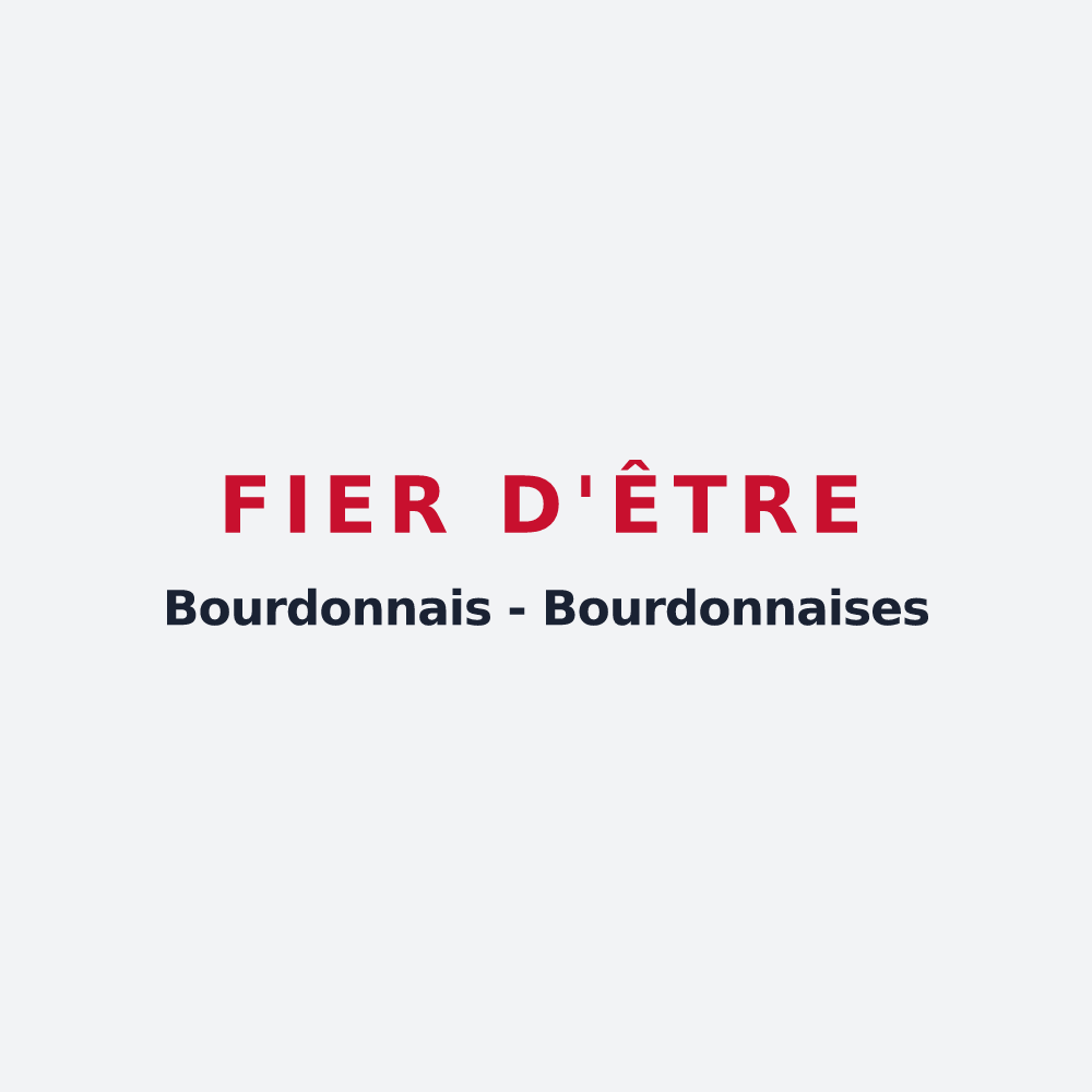 Poster « Fier d'être Bourdonnais - Bourdonnaises » — design pour Bourdons-sur-Rognon