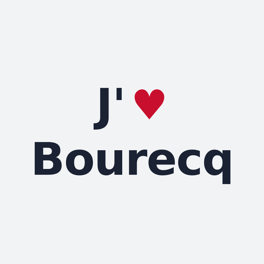 Poster personnalisé Bourecq — design J'aime Bourecq