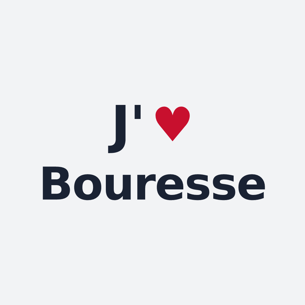 Poster personnalisé Bouresse — design J'aime Bouresse