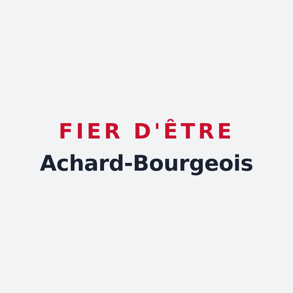 Poster « Fier d'être Achard-Bourgeois » — design pour Bourg-Achard