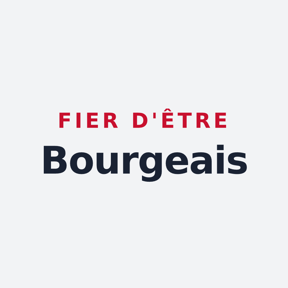 Poster « Fier d'être Bourgeais » — design pour Bourg-de-Bigorre