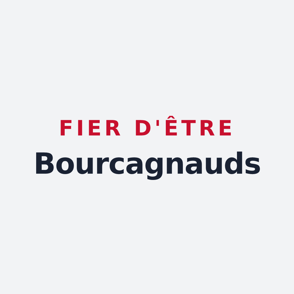 Poster « Fier d'être Bourcagnauds » — design pour Bourg-Lastic