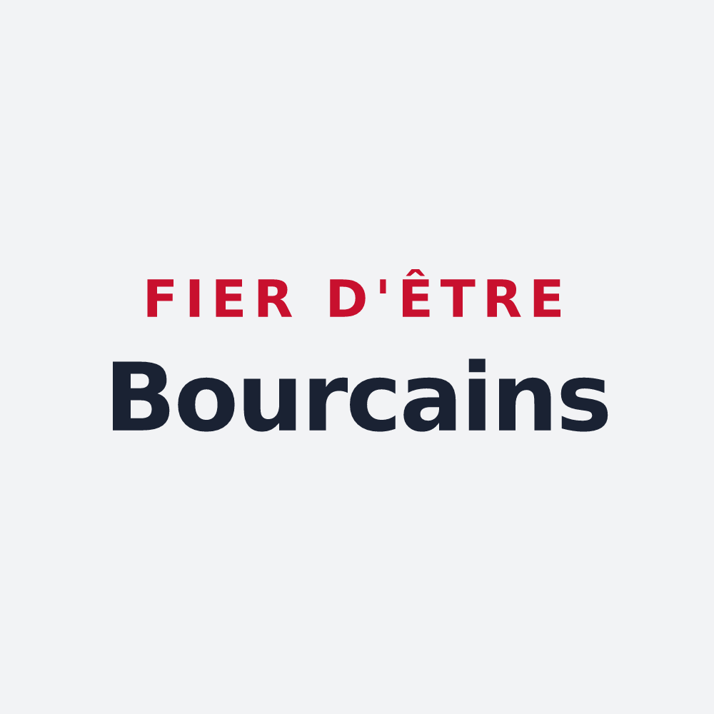 Poster « Fier d'être Bourcains » — design pour Bourg-lès-Valence