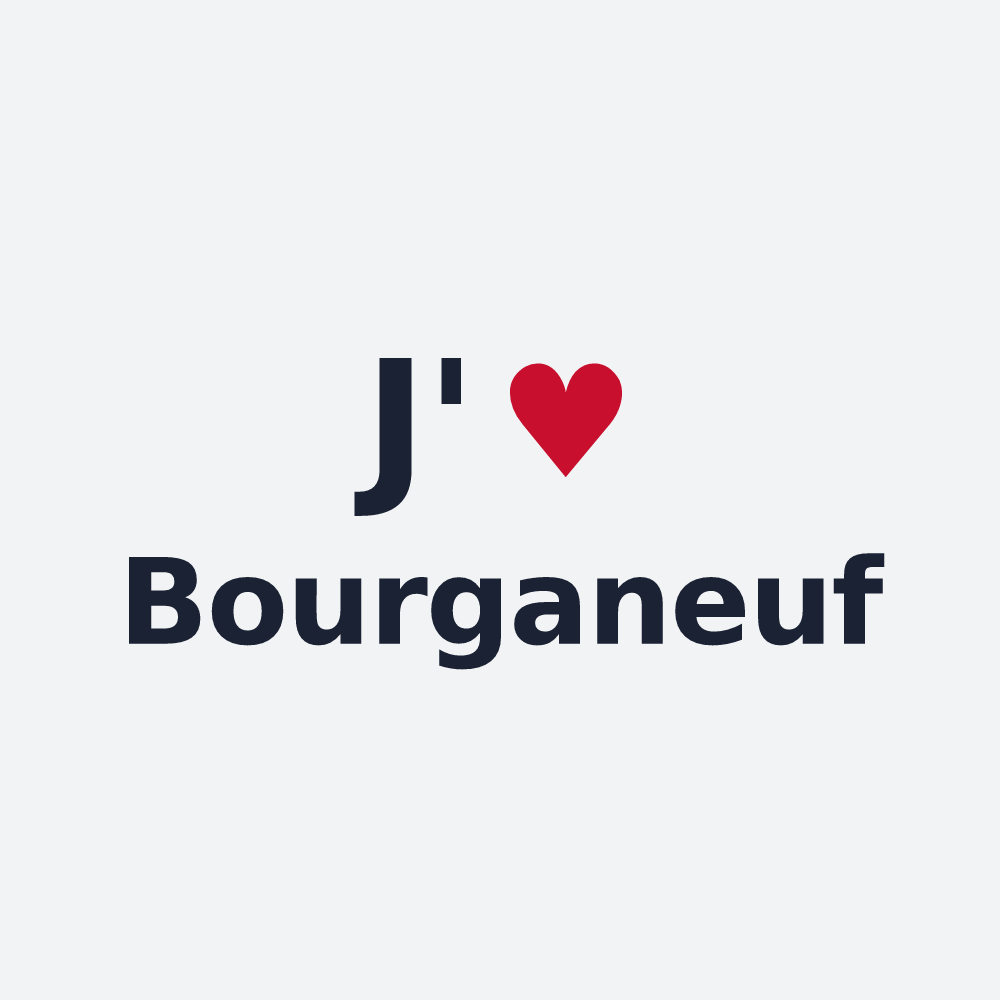 Poster personnalisé Bourganeuf — design J'aime Bourganeuf