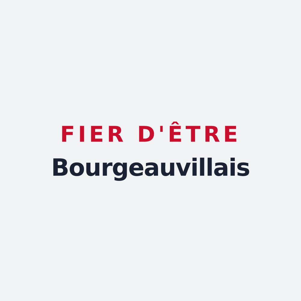 Poster « Fier d'être Bourgeauvillais » — design pour Bourgeauville
