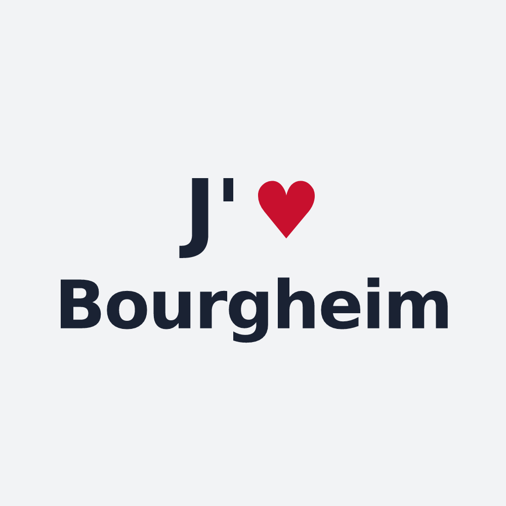Poster personnalisé Bourgheim — design J'aime Bourgheim