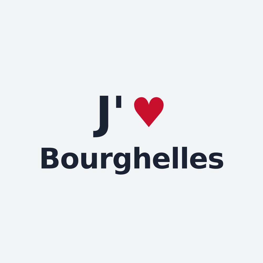Poster personnalisé Bourghelles — design J'aime Bourghelles