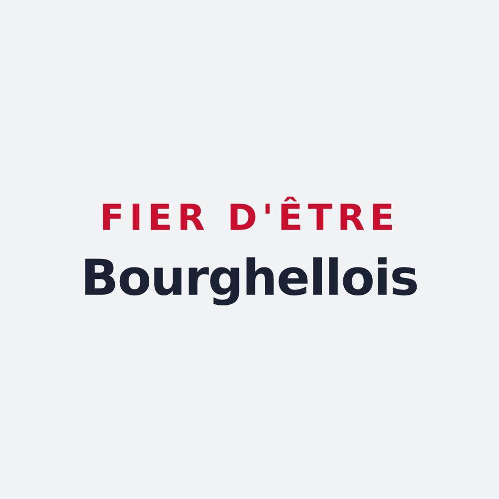 Poster « Fier d'être Bourghellois » — design pour Bourghelles