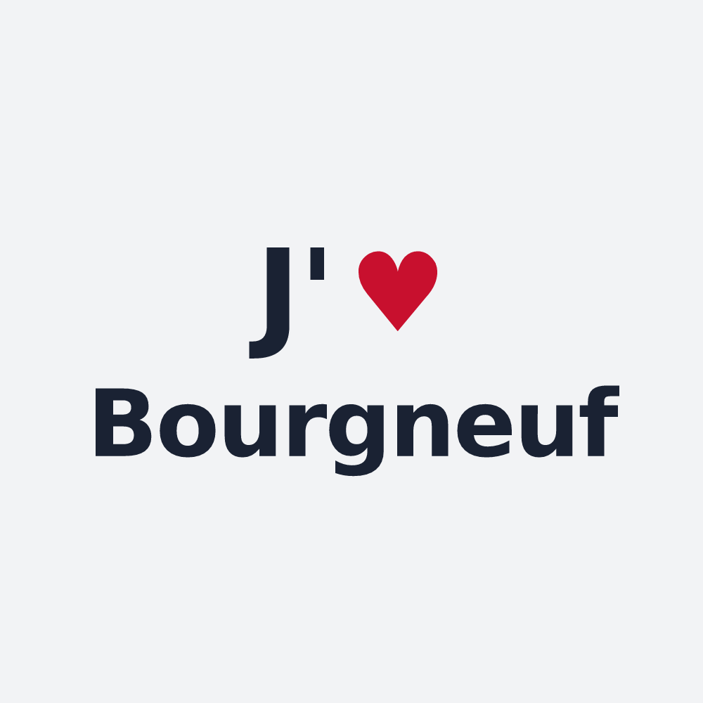 Poster personnalisé Bourgneuf — design J'aime Bourgneuf
