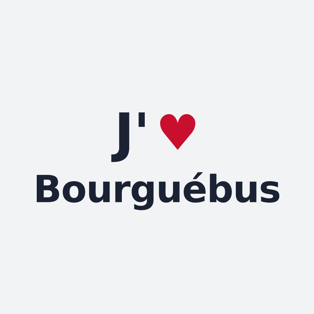 Poster personnalisé Bourguébus — design J'aime Bourguébus