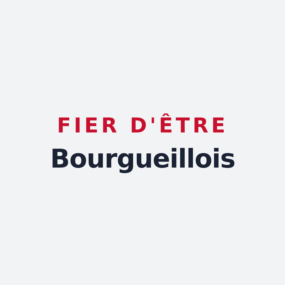 Poster « Fier d'être Bourgueillois » — design pour Bourgueil