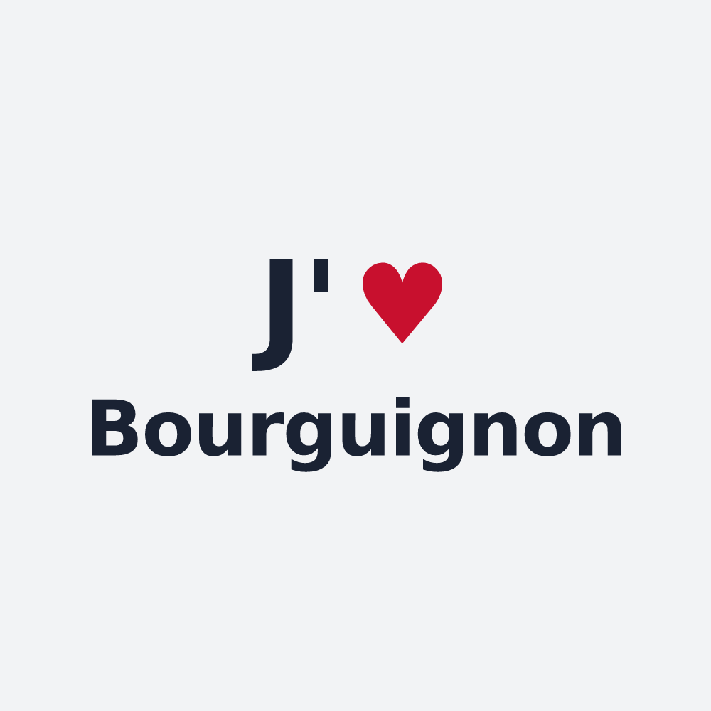 Poster personnalisé Bourguignon — design J'aime Bourguignon