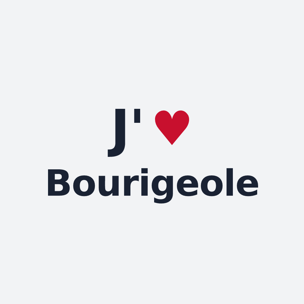 Poster personnalisé Bourigeole — design J'aime Bourigeole