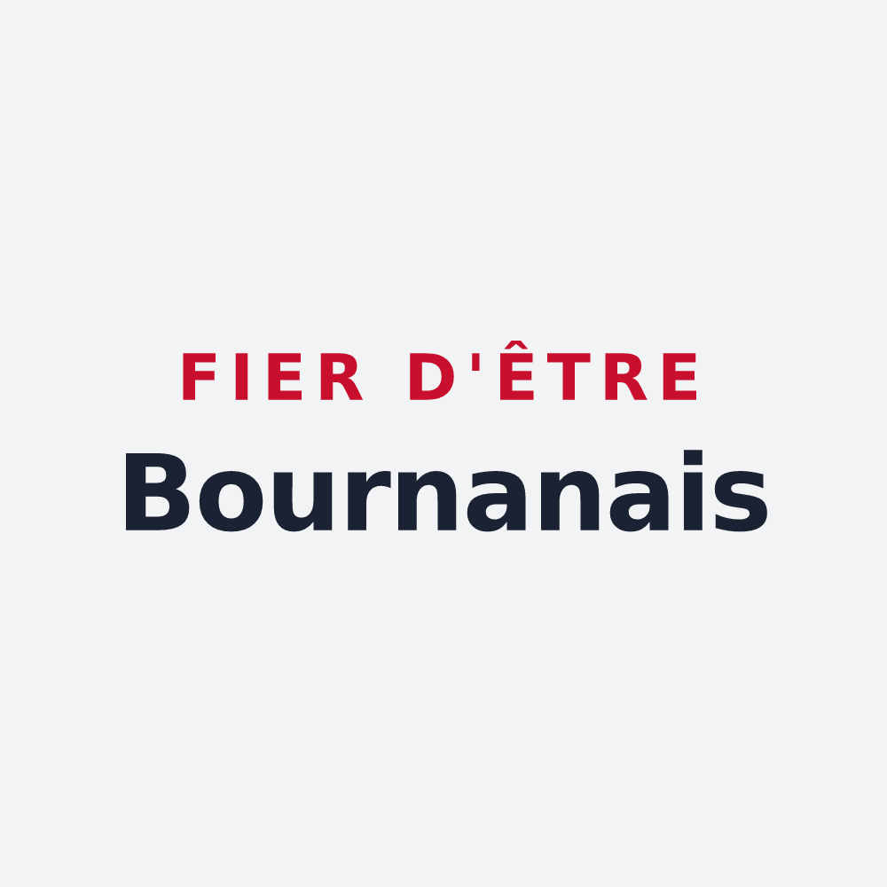 Poster « Fier d'être Bournanais » — design pour Bournan