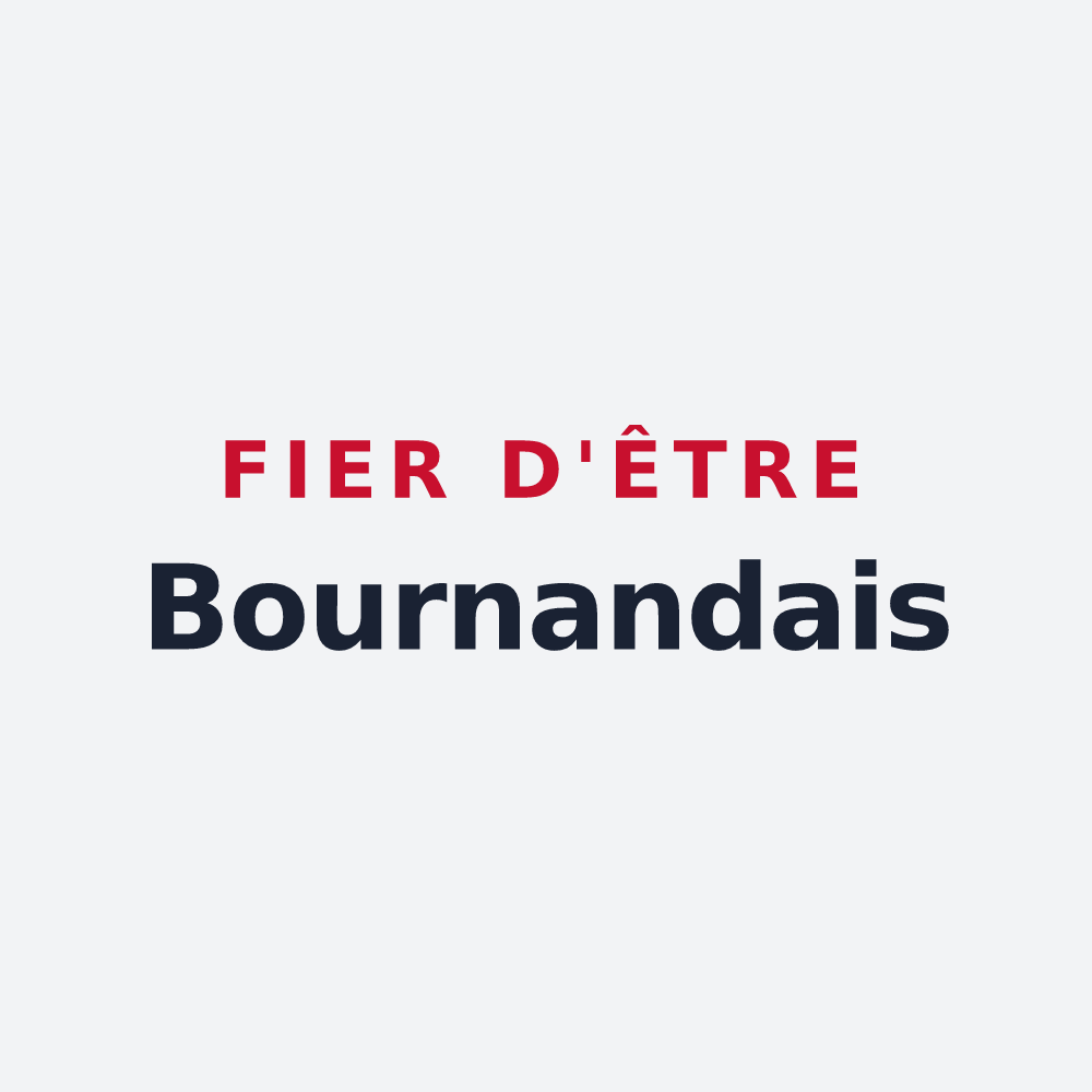 Poster « Fier d'être Bournandais » — design pour Bournand