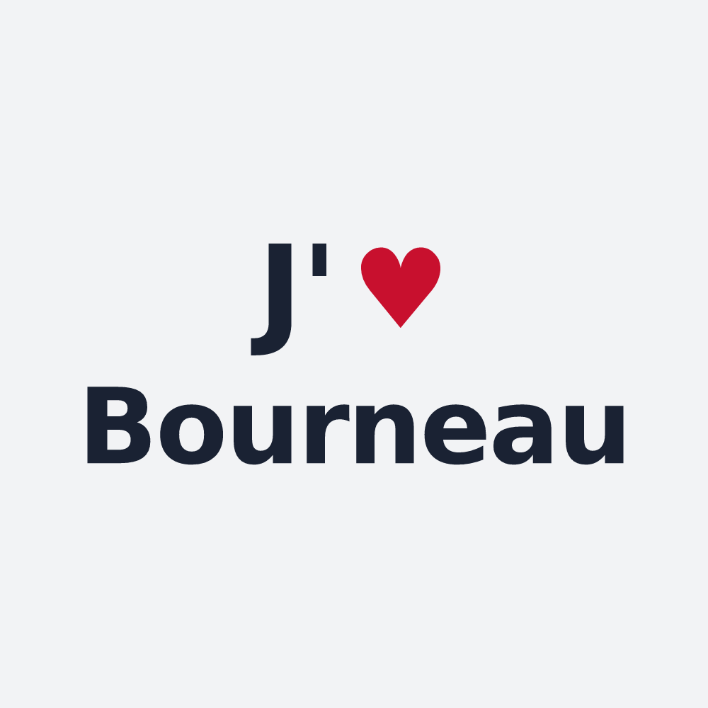 Poster personnalisé Bourneau — design J'aime Bourneau