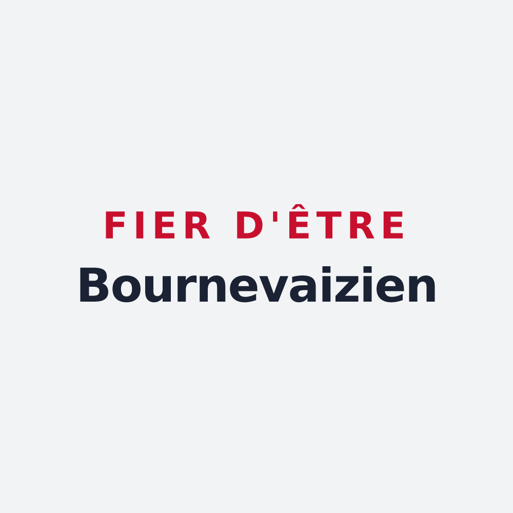 Poster « Fier d'être Bournevaizien » — design pour Bournezeau