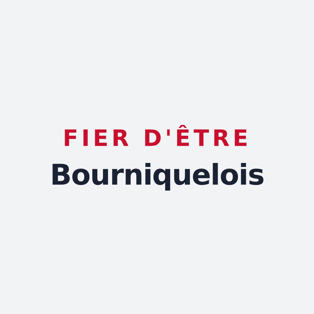 Poster « Fier d'être Bourniquelois » — design pour Bourniquel