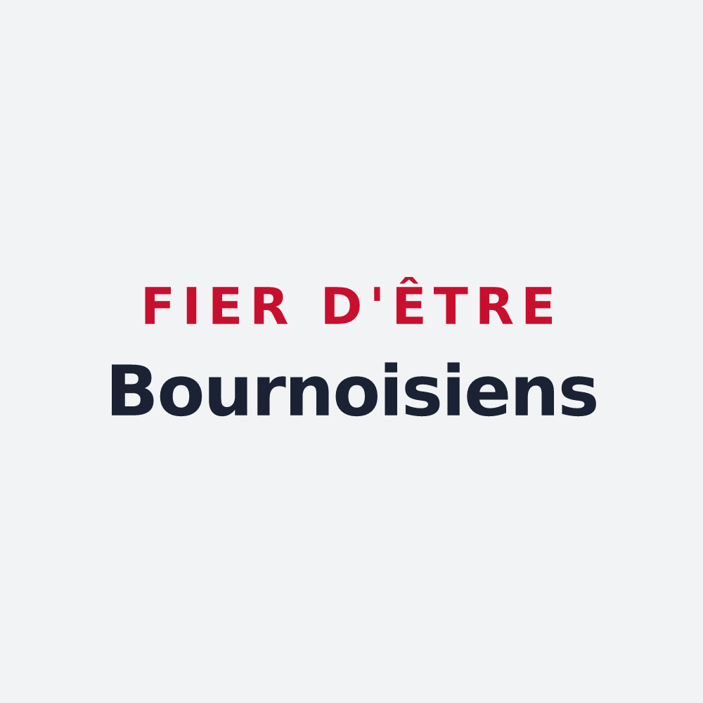 Poster « Fier d'être Bournoisiens » — design pour Bournois