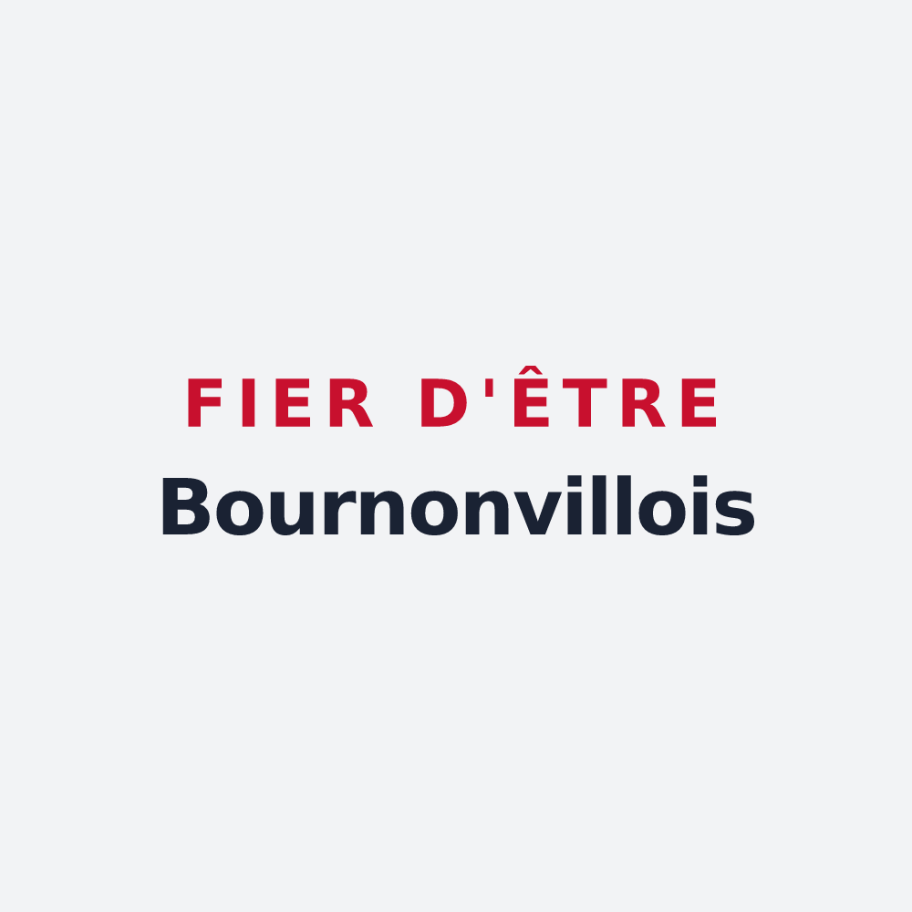 Poster « Fier d'être Bournonvillois » — design pour Bournonville