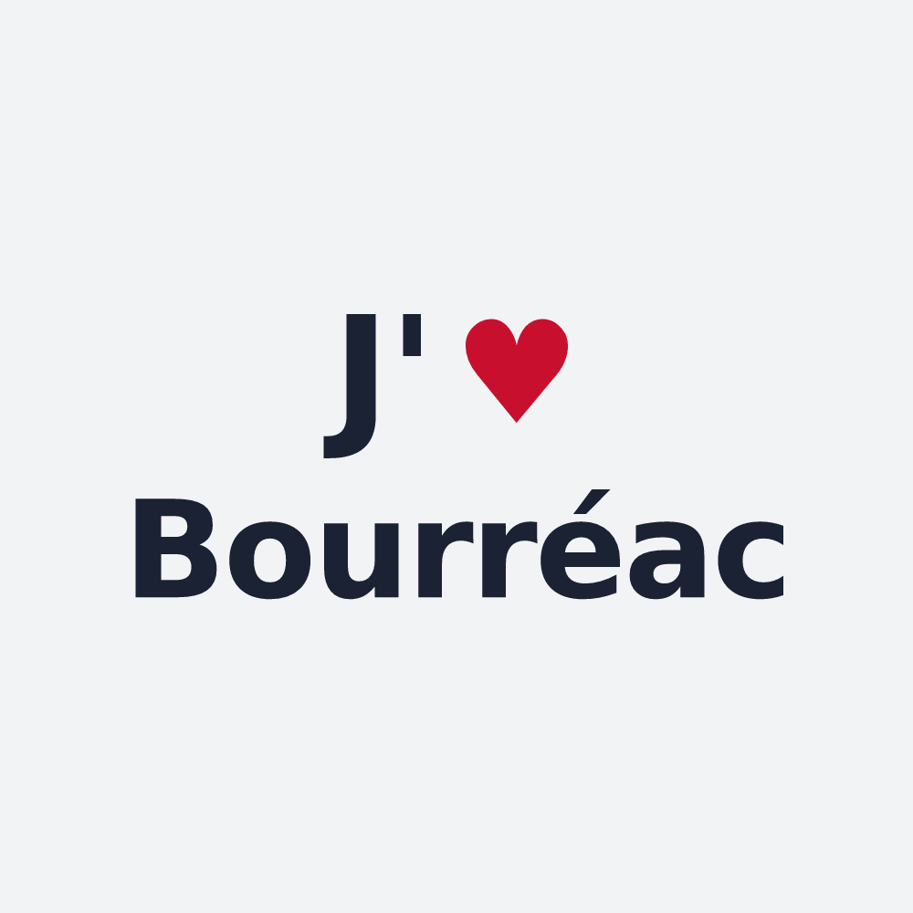 Poster personnalisé Bourréac — design J'aime Bourréac