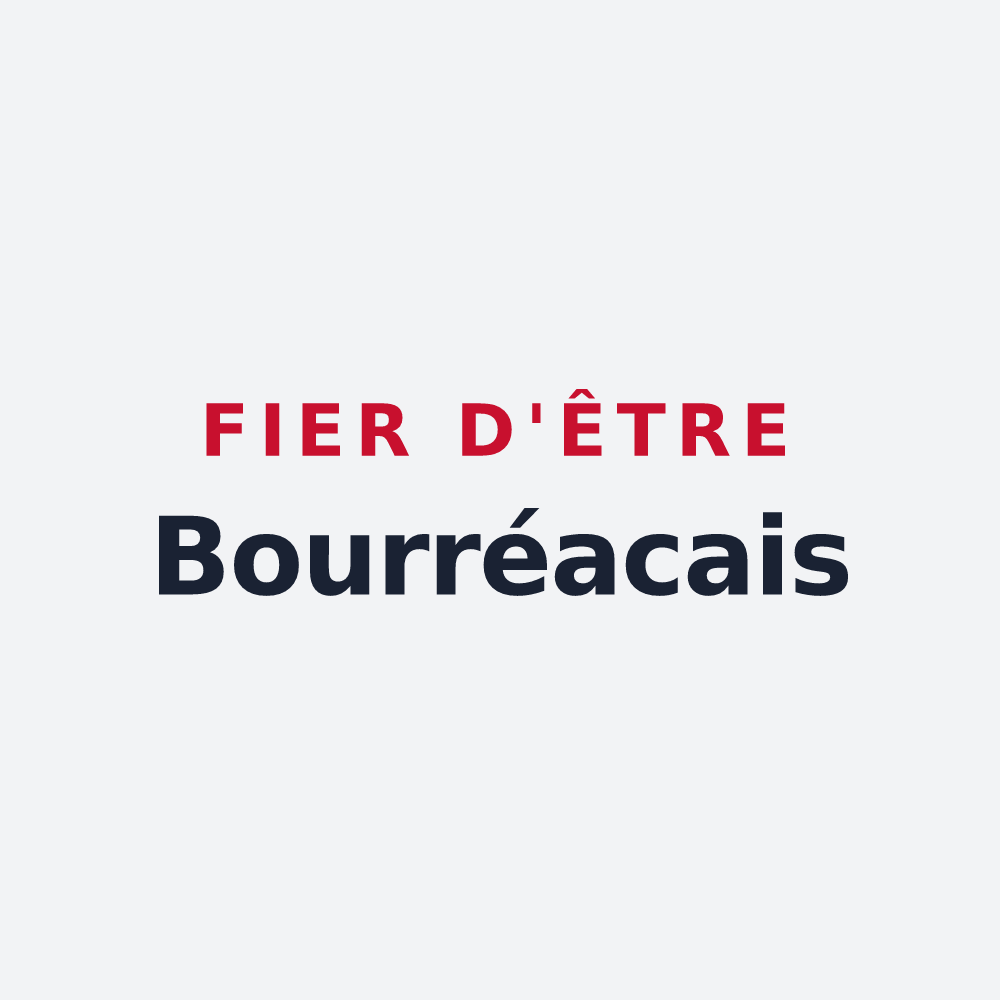 Poster « Fier d'être Bourréacais » — design pour Bourréac