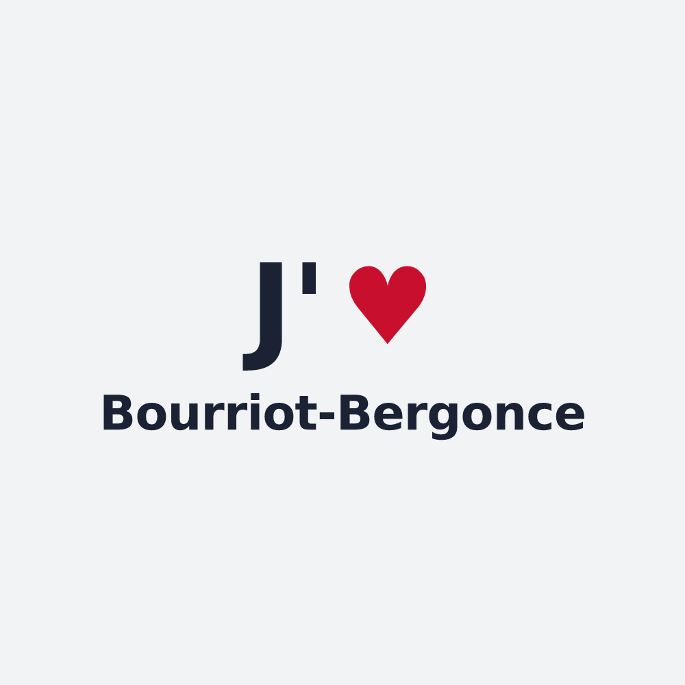 Poster personnalisé Bourriot-Bergonce — design J'aime Bourriot-Bergonce
