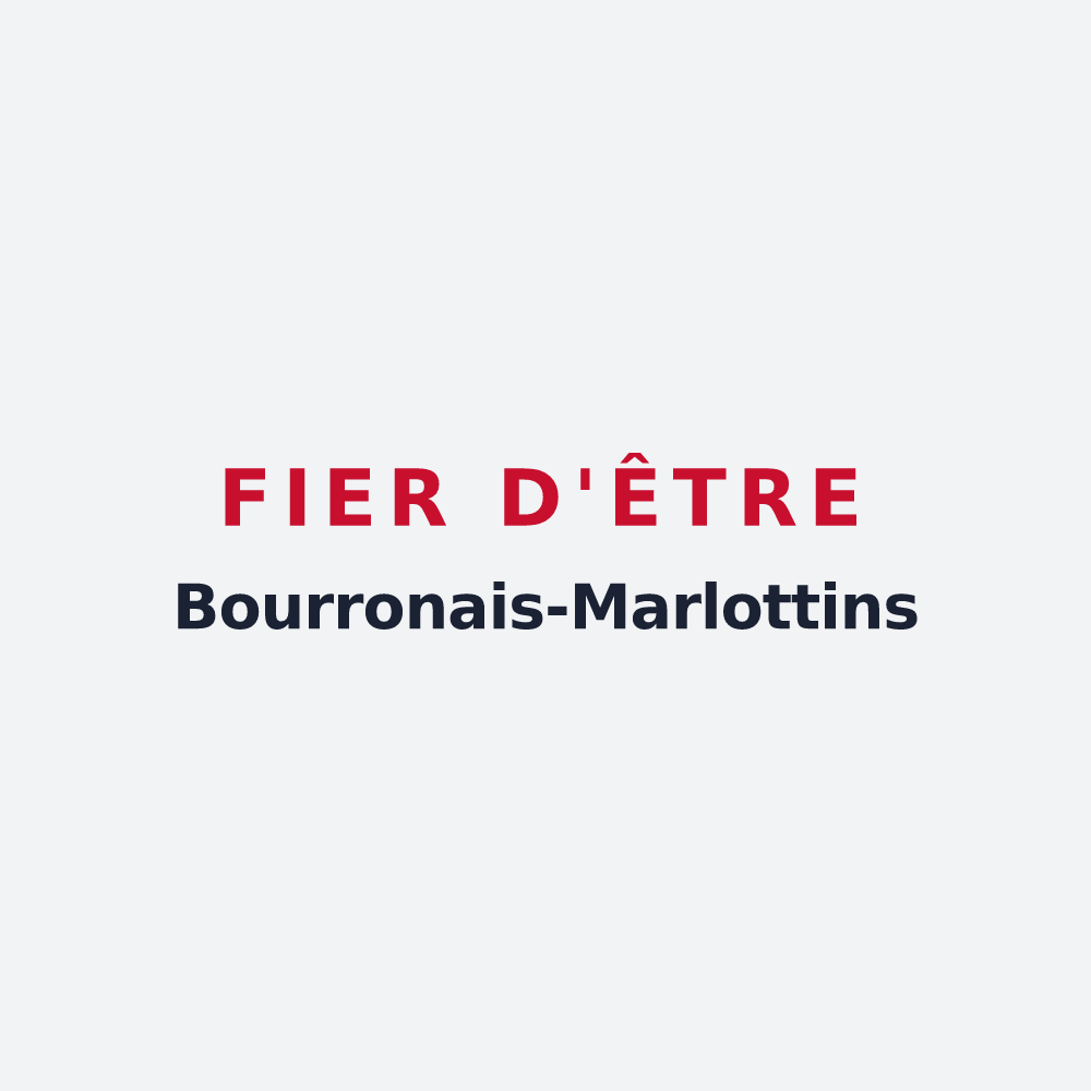 Poster « Fier d'être Bourronais-Marlottins » — design pour Bourron-Marlotte