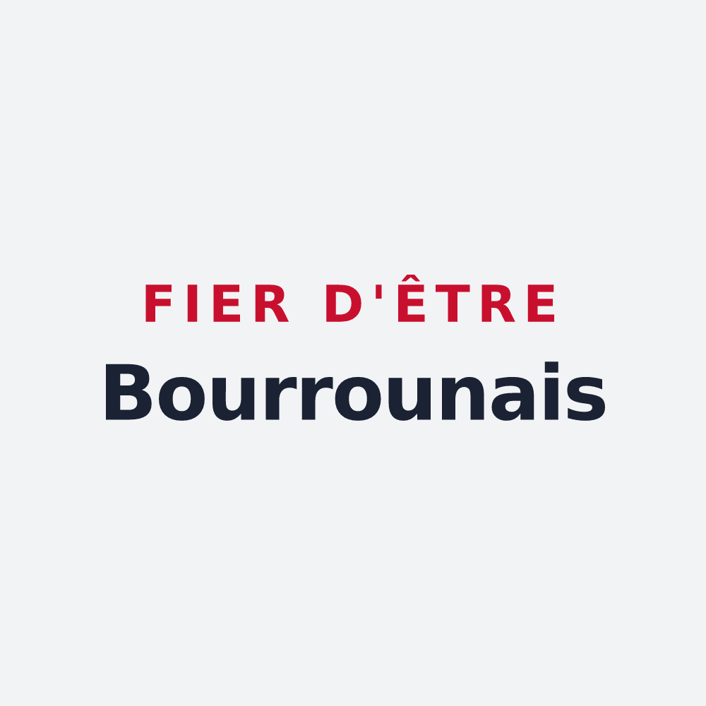 Poster « Fier d'être Bourrounais » — design pour Bourrou