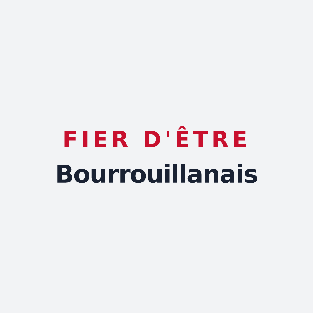 Poster « Fier d'être Bourrouillanais » — design pour Bourrouillan