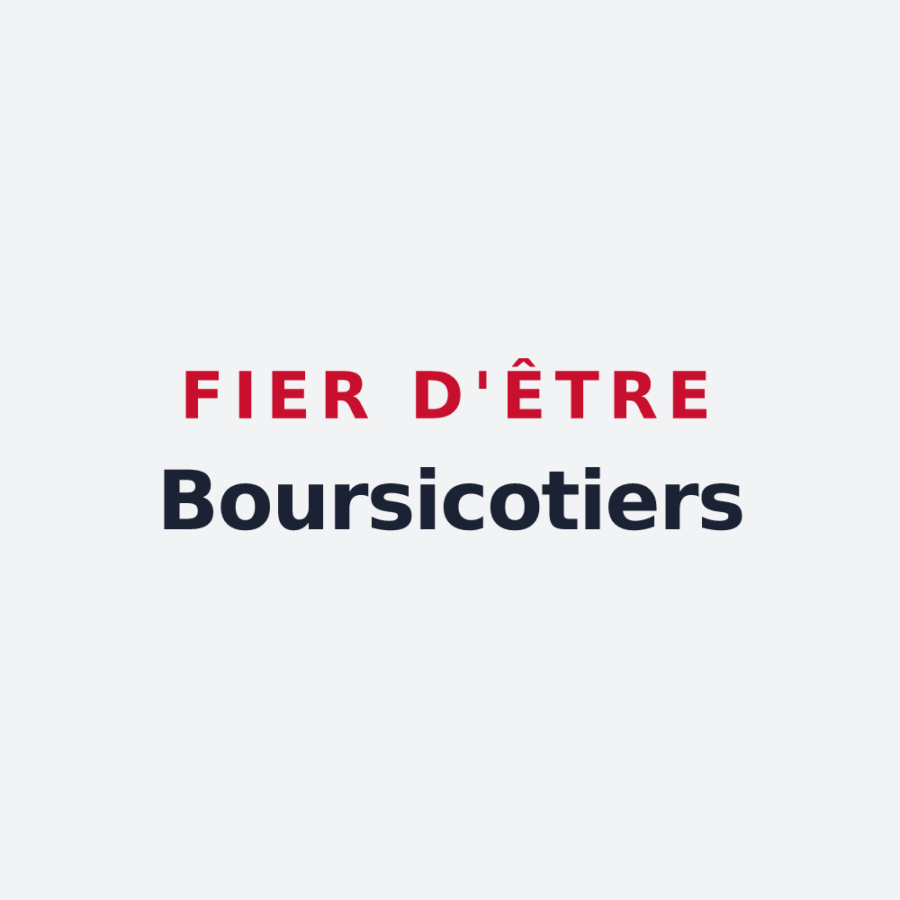 Poster « Fier d'être Boursicotiers » — design pour Bours