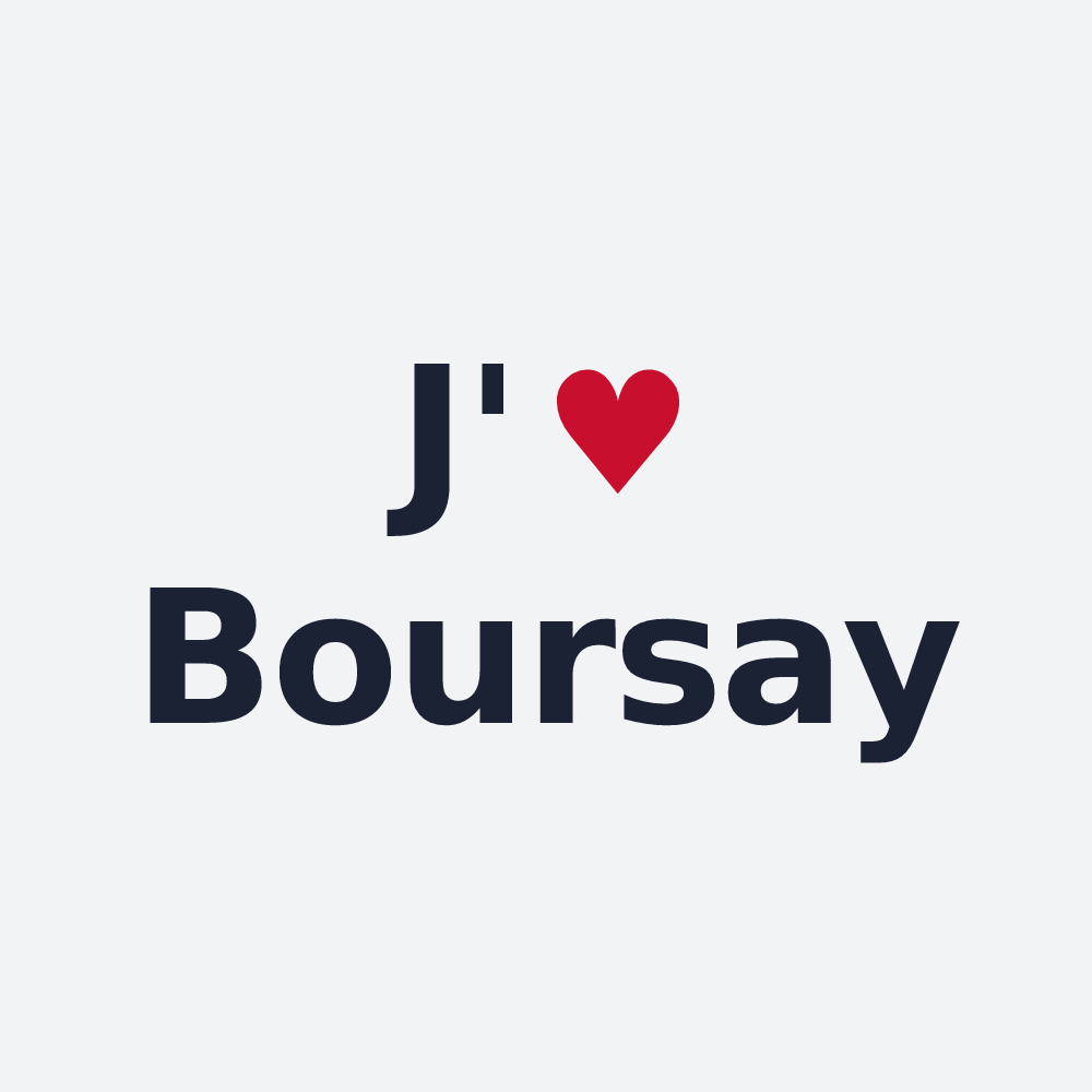 Poster personnalisé Boursay — design J'aime Boursay