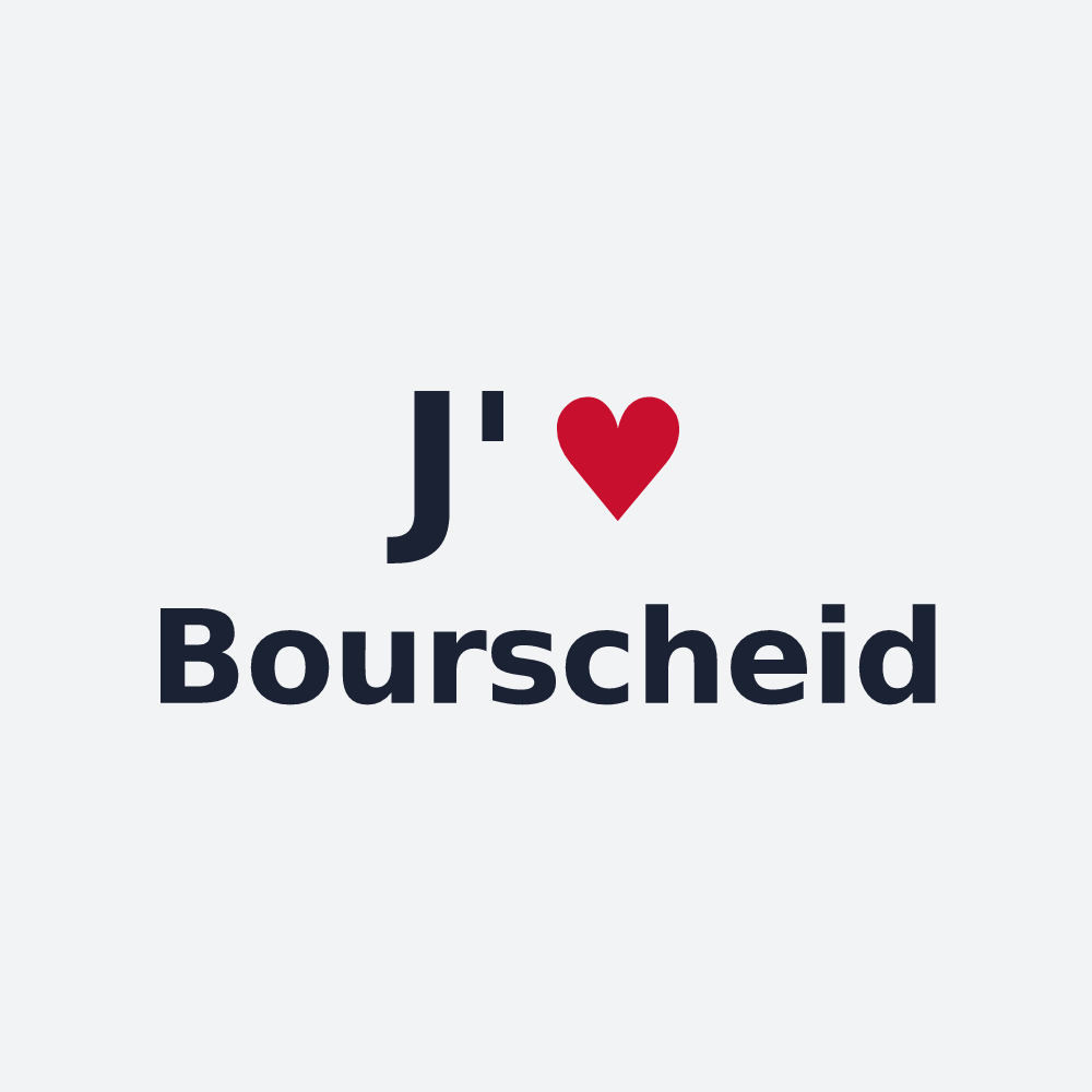 Poster personnalisé Bourscheid — design J'aime Bourscheid