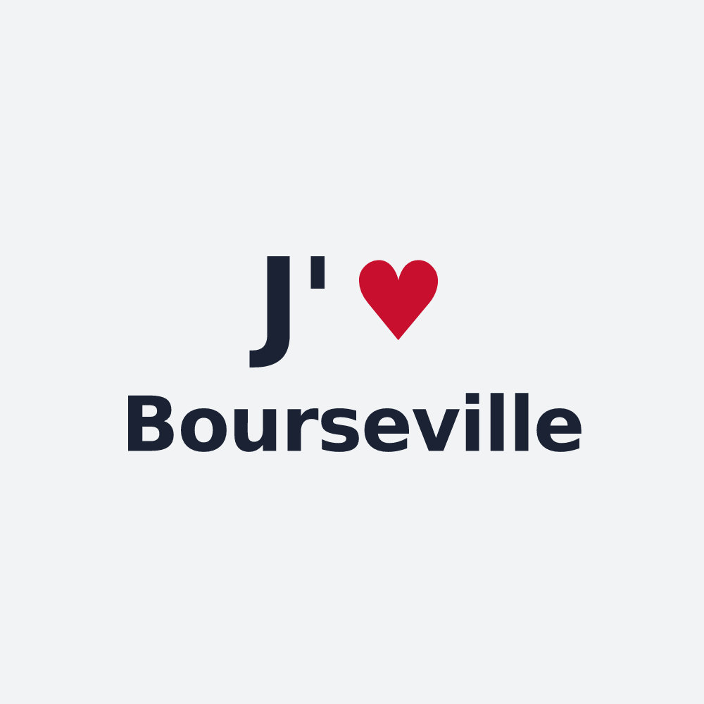 Poster personnalisé Bourseville — design J'aime Bourseville