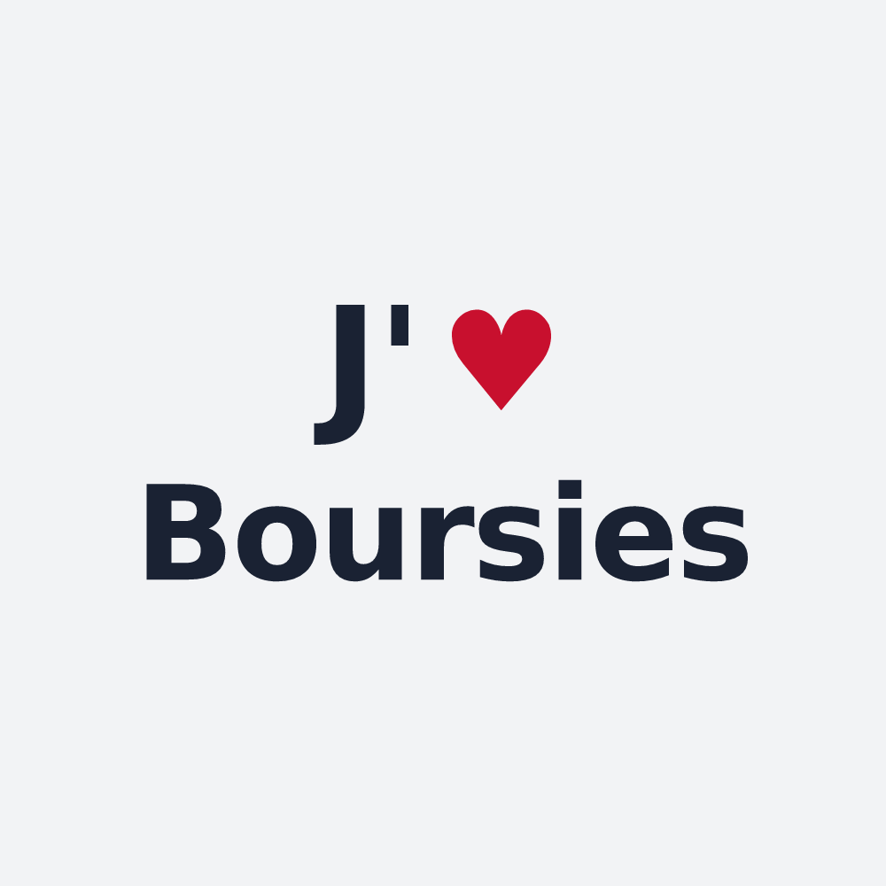 Poster personnalisé Boursies — design « J'aime Boursies » imprimé sur le poster