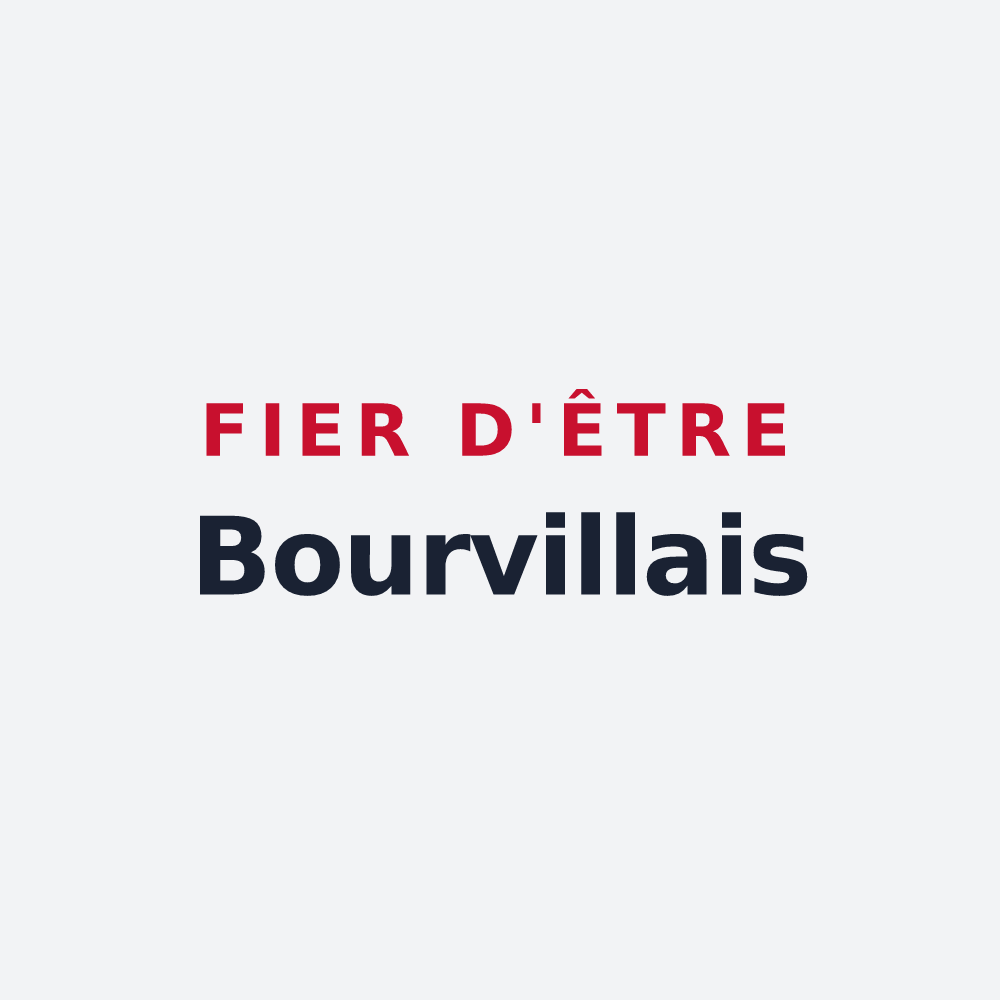 Poster « Fier d'être Bourvillais » — design pour Bourville