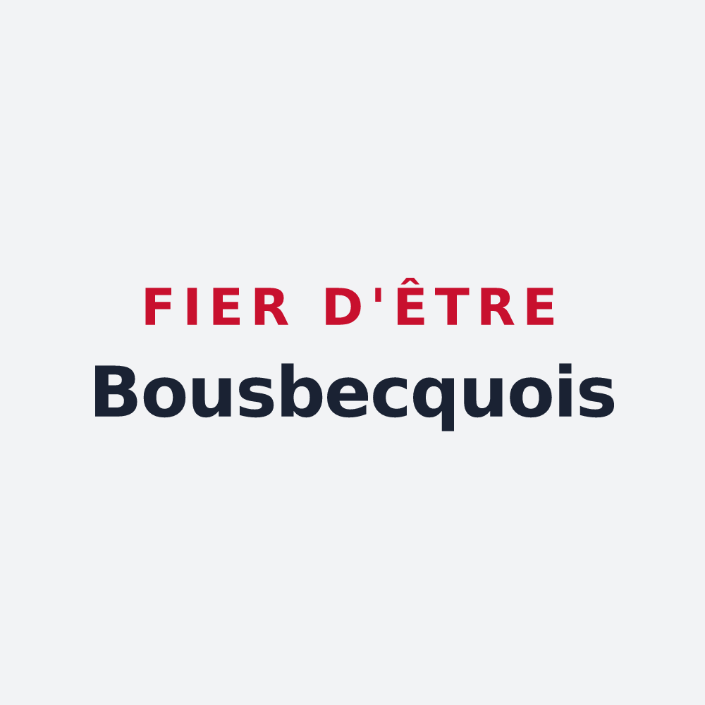 Poster « Fier d'être Bousbecquois » — design pour Bousbecque