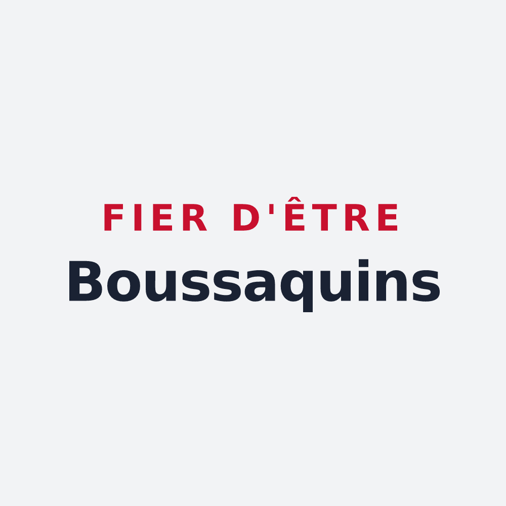 Poster « Fier d'être Boussaquins » — design pour Boussac-Bourg