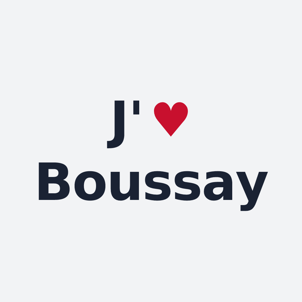 Poster personnalisé Boussay — design J'aime Boussay