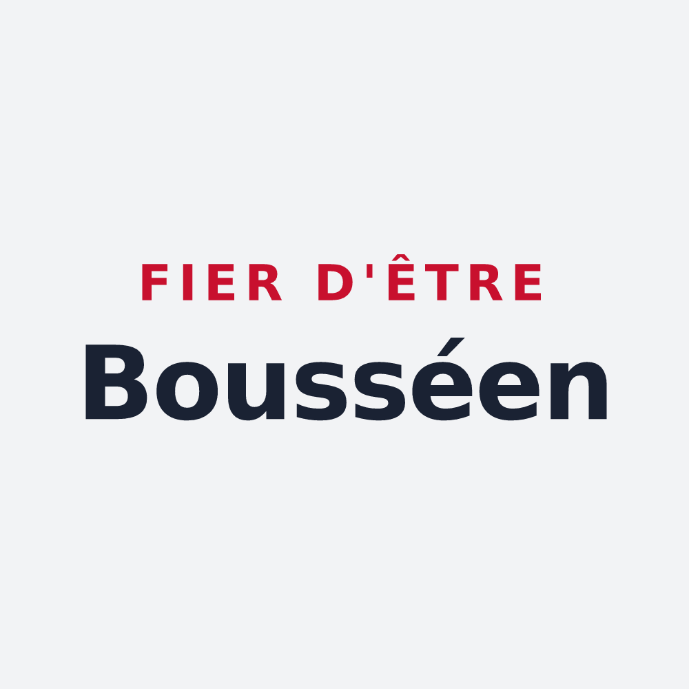 Poster « Fier d'être Bousséen » — design pour Bousse