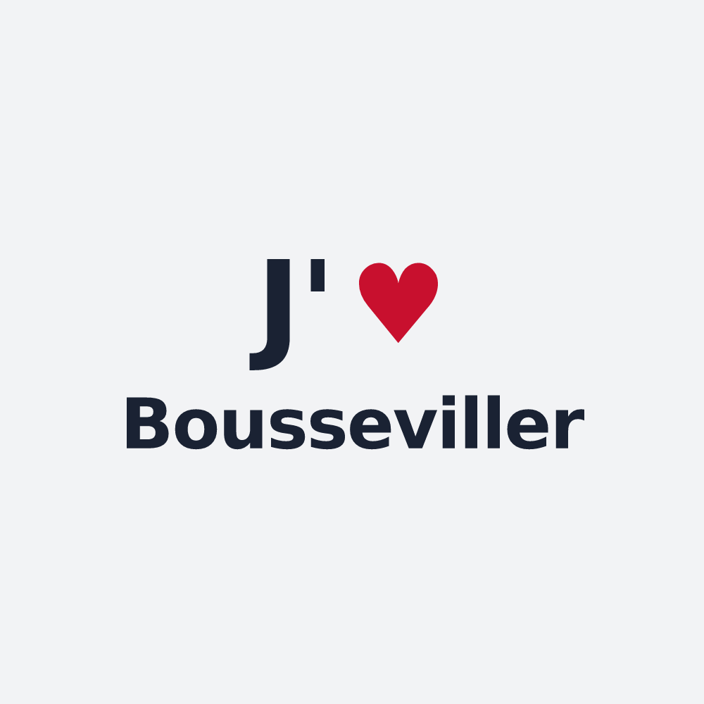 Poster personnalisé Bousseviller — design J'aime Bousseviller