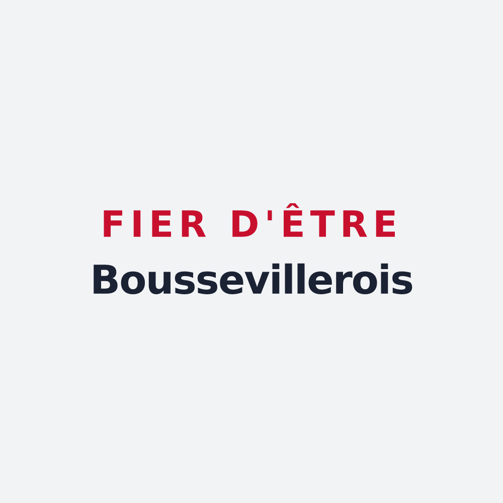 Poster « Fier d'être Boussevillerois » — design pour Bousseviller