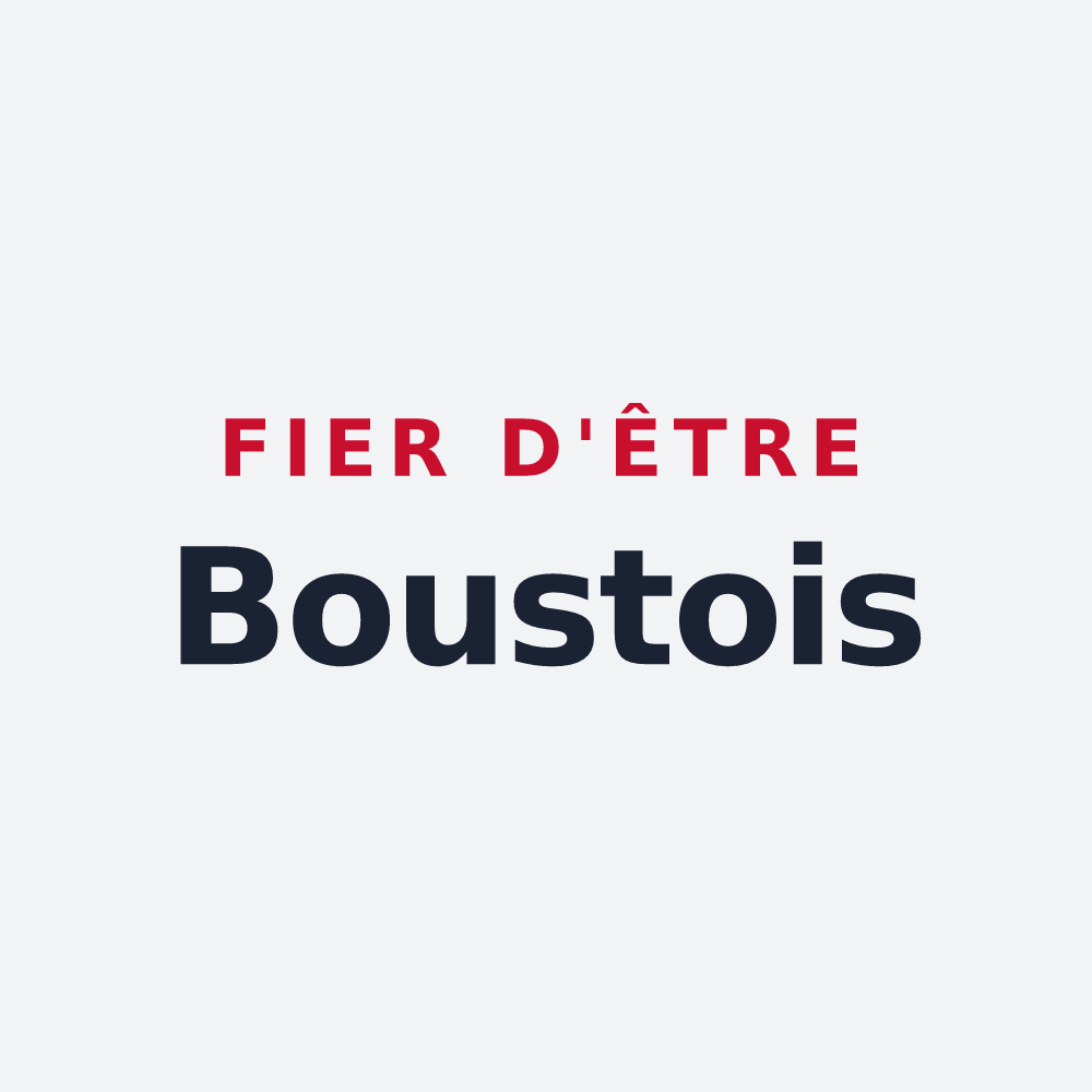 Poster « Fier d'être Boustois » — design pour Boust