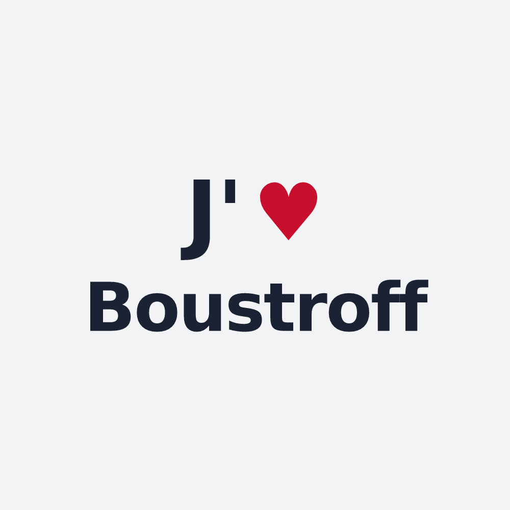 Poster personnalisé Boustroff — design J'aime Boustroff