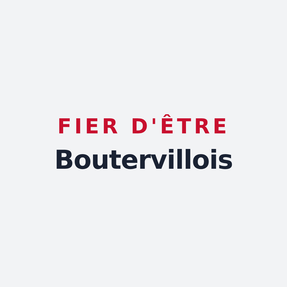 Poster « Fier d'être Boutervillois » — design pour Boutervilliers