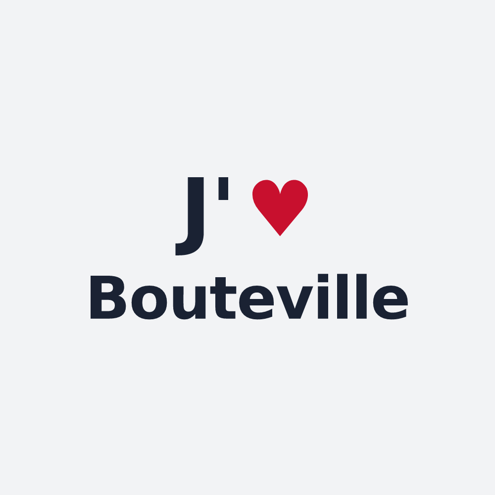 Poster personnalisé Bouteville — design J'aime Bouteville