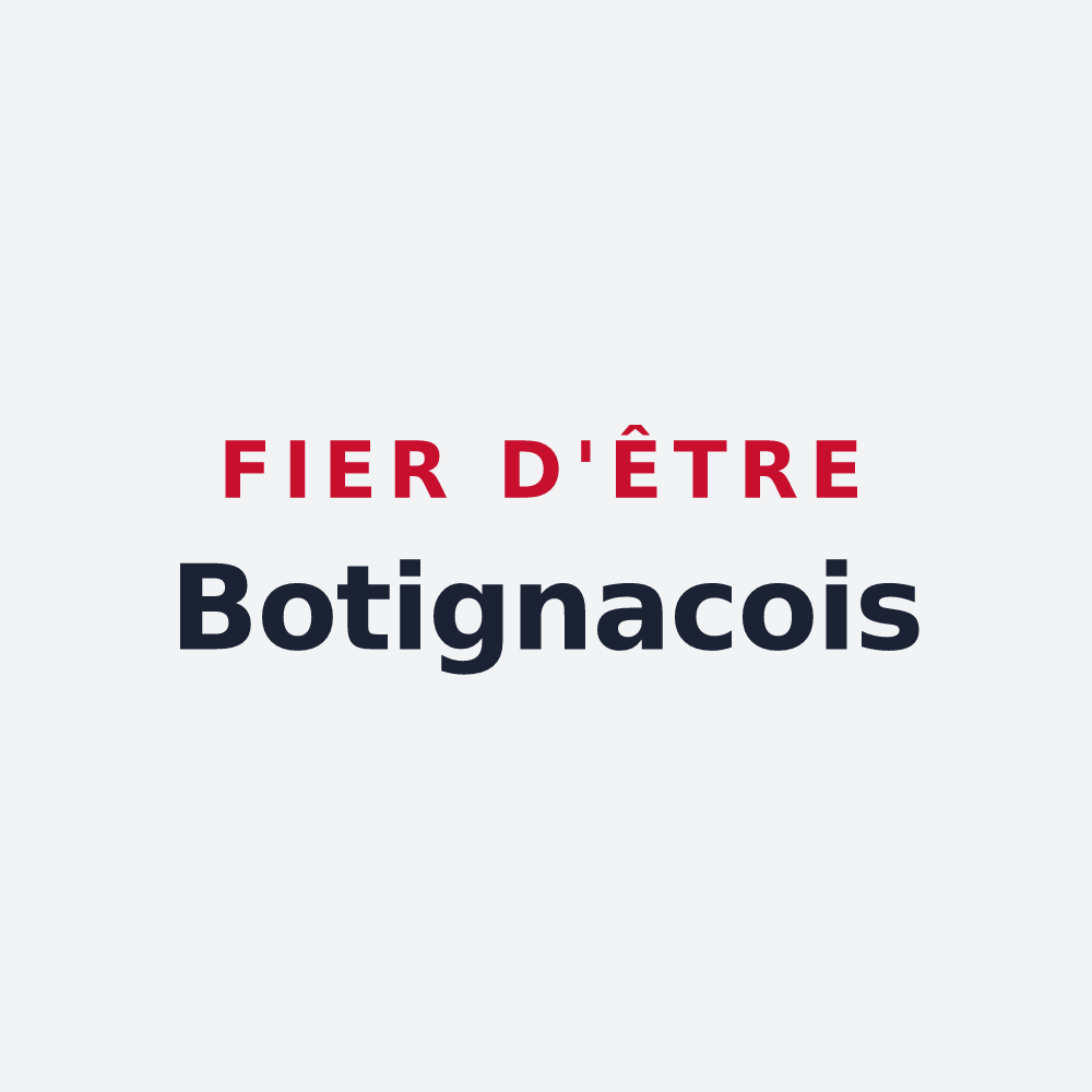 Poster « Fier d'être Botignacois » — design pour Boutigny-sur-Essonne