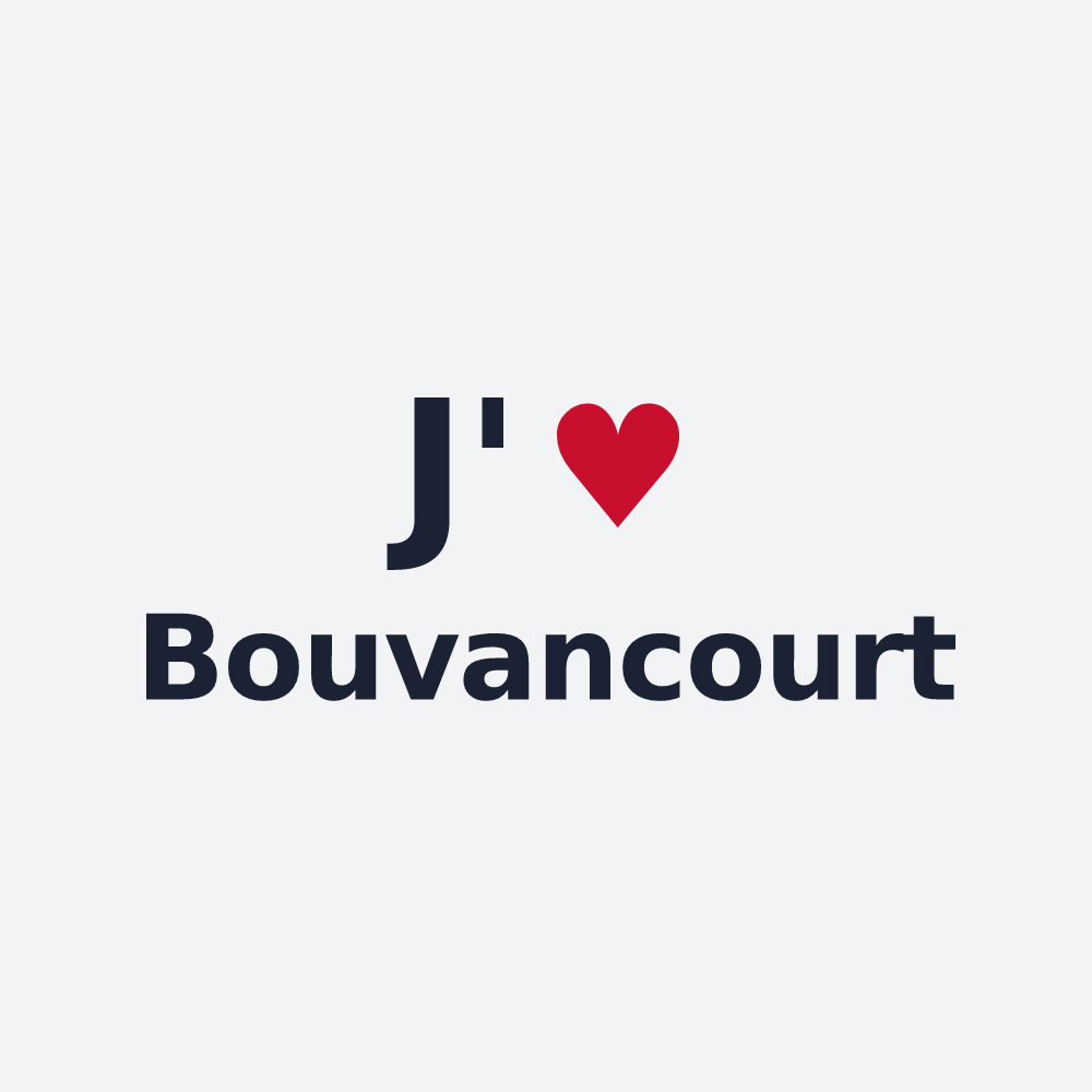 Poster personnalisé Bouvancourt — design J'aime Bouvancourt